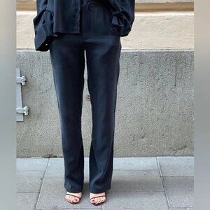 Djerf Avenue Black Ash‎ On The Go Trouser Pants